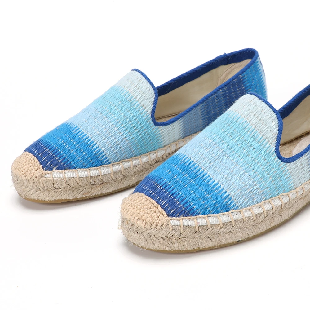2021 Zapatillas Mujer Sale Ballet Flats Canvas Slip-on Casual Round Toe Sapatos Tienda Soludos Espadrilles Shoes Platform Size 4