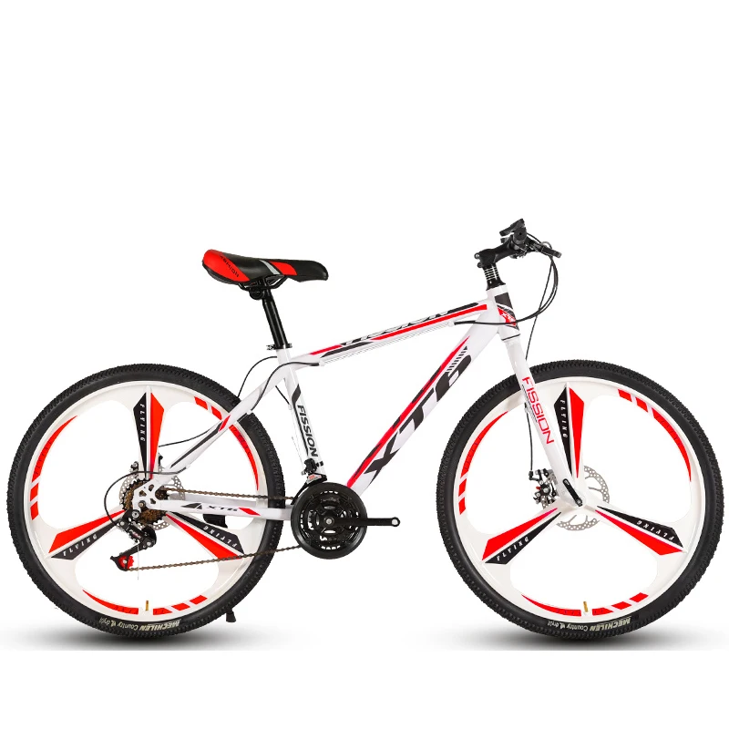 26 Inch Mountain Bicycle 21/24/27 Speed Adult Variable Speed Bicycle Student Deluxe Off-Road Double Disc Brake Bike