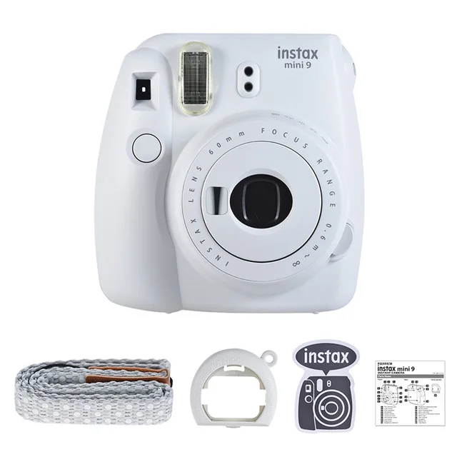 Fujifilm Instax Mini 9 мгновенная камера для пленочная камера с зеркалом для селфи Andoer мгновенная камера аксессуары комплект - Цвет: Серебристый / серый
