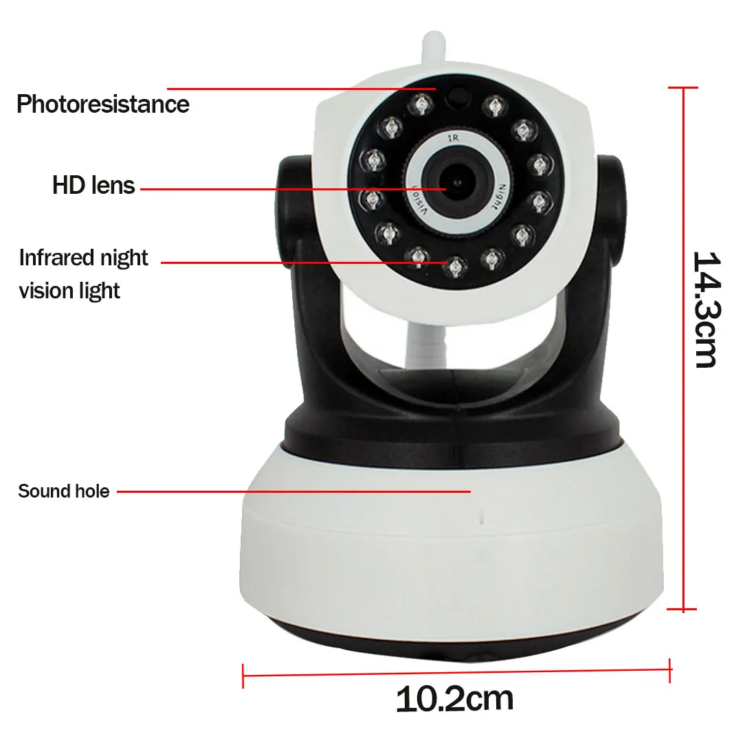 Wifi npelanyu 720P IP камера C7824WIP wifi камера видеонаблюдения CCTV камера безопасности IR ночное видение PTZ камера Мобильный вид