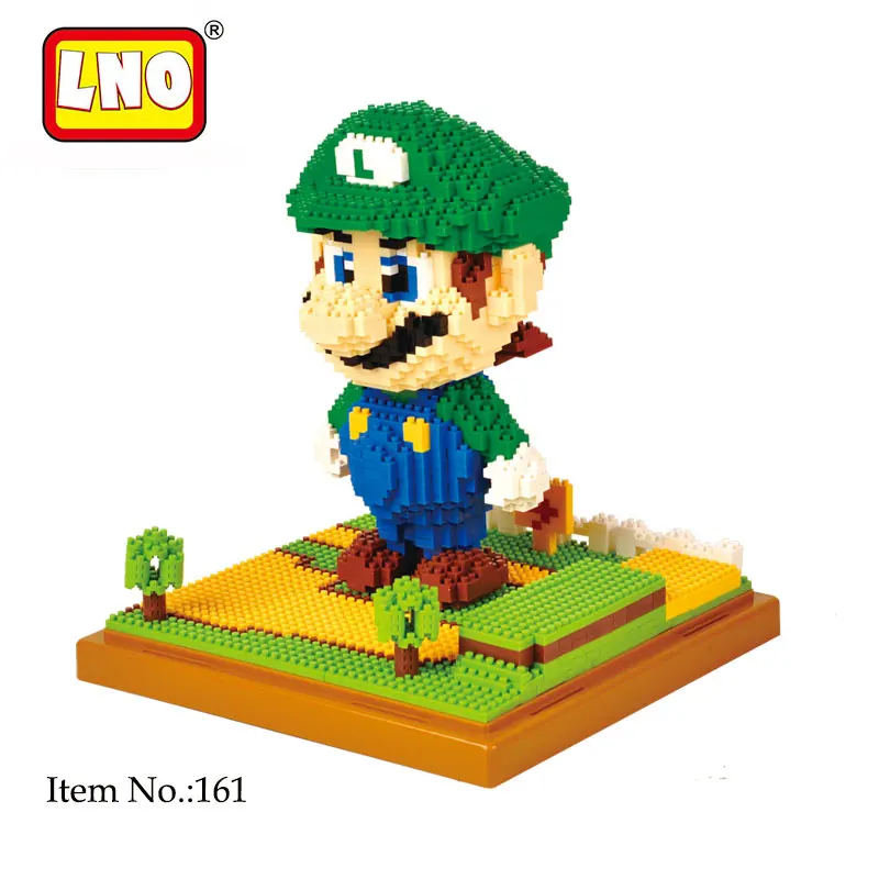 Магические мини-блоки Super Mario Bros, алмазные блоки Yoshi, микро-кирпич, сделай сам, строительные игрушки, Мультяшные фигурки, подарок для детей - Цвет: 161 without box