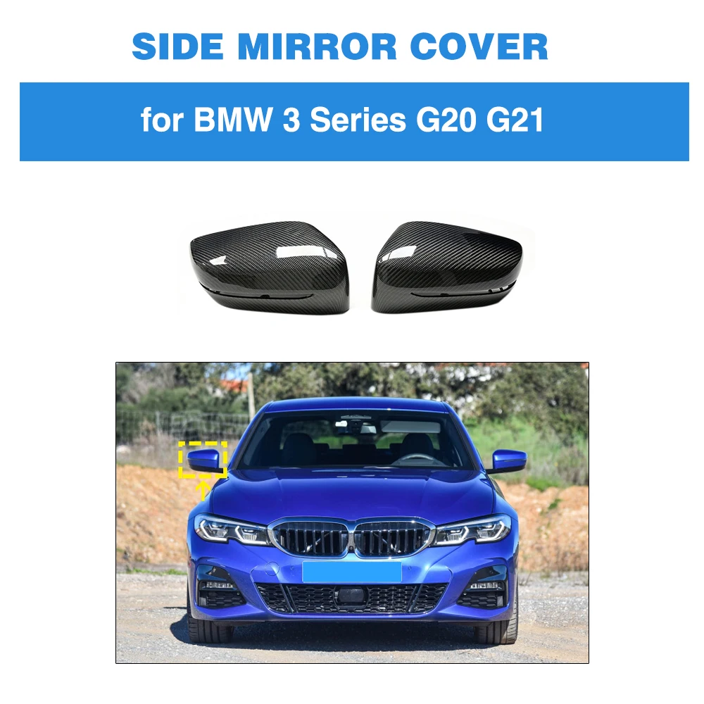 Coque Rétroviseur Extérieur BMW Série 1 F40 - Style M Fibre De Carbone - Noir Brillant - ABS