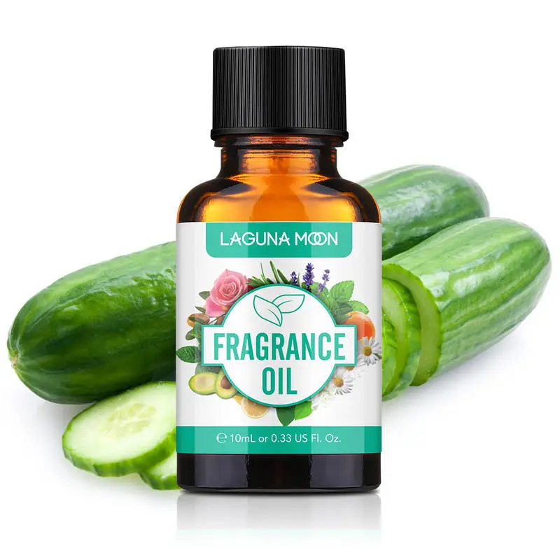 LAGUNAMOON 10ML Cucumber Fragrance Oil Coffee Harvest Spice Lotus Gardenia Pina Colada For Candle Soap Making Perfume Air Fresh |