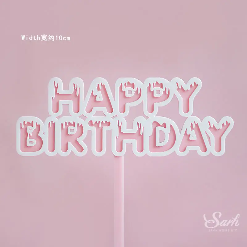2pc birthday A Пилот-истребитель, топпер для торта «С Днем Рождения», радужная ветряная мельница, свадебное украшение для выпечки, подарок для любви - Цвет: 2pc birthday A