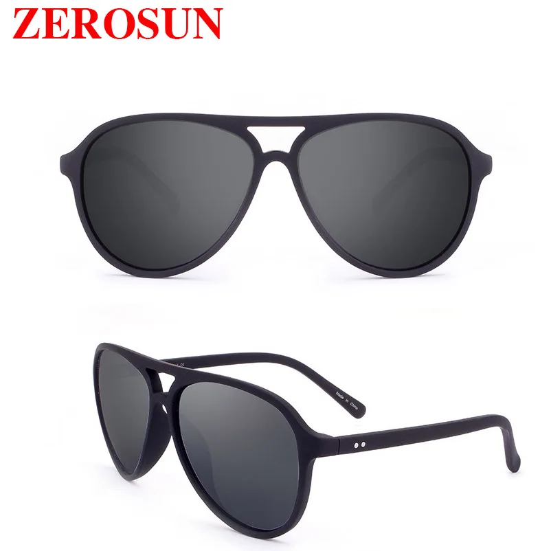 Zerosun TR90, солнцезащитные очки, мужские, поляризационные, солнцезащитные очки для мужчин и женщин, зеркальное покрытие, авиация, большие размеры, для вождения, рыбалки,, бренд