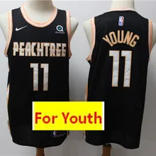 /20 City Edition stitch Atlanta youth adoll#11 Trae Young kids Jersey