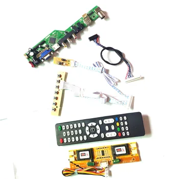 

For LTM200M1-L01 LTM220M2-L01 4CCFL 30Pin LVDS VGA HDMI AV USB RF Remote+Inverter+keyboard T.V53 controller board LCD panel Kit