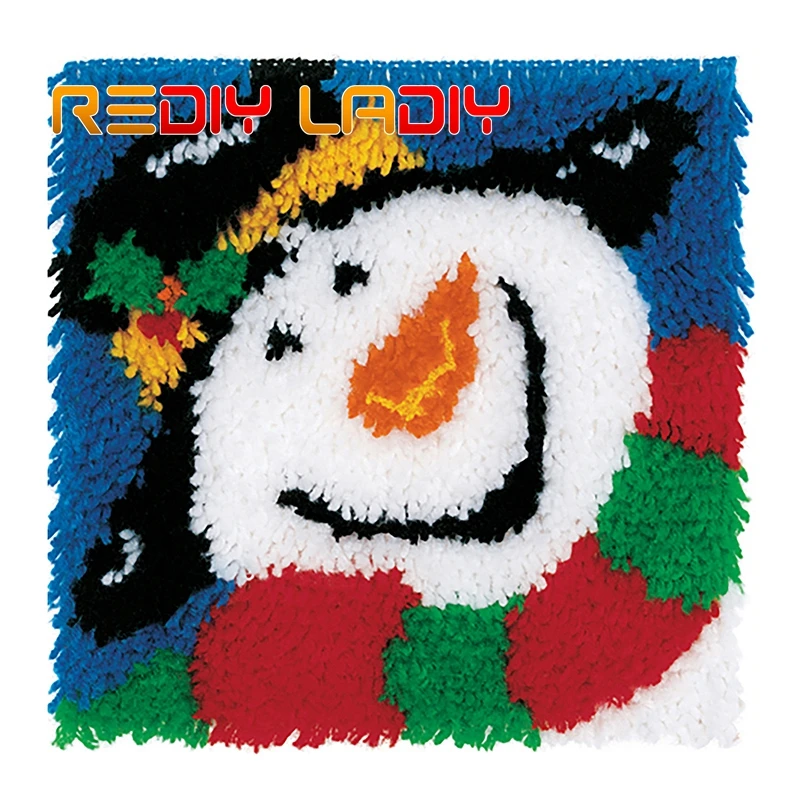 Ковер с защелкой коврик изображением снеговика вязальный ковер из 100% акриловой