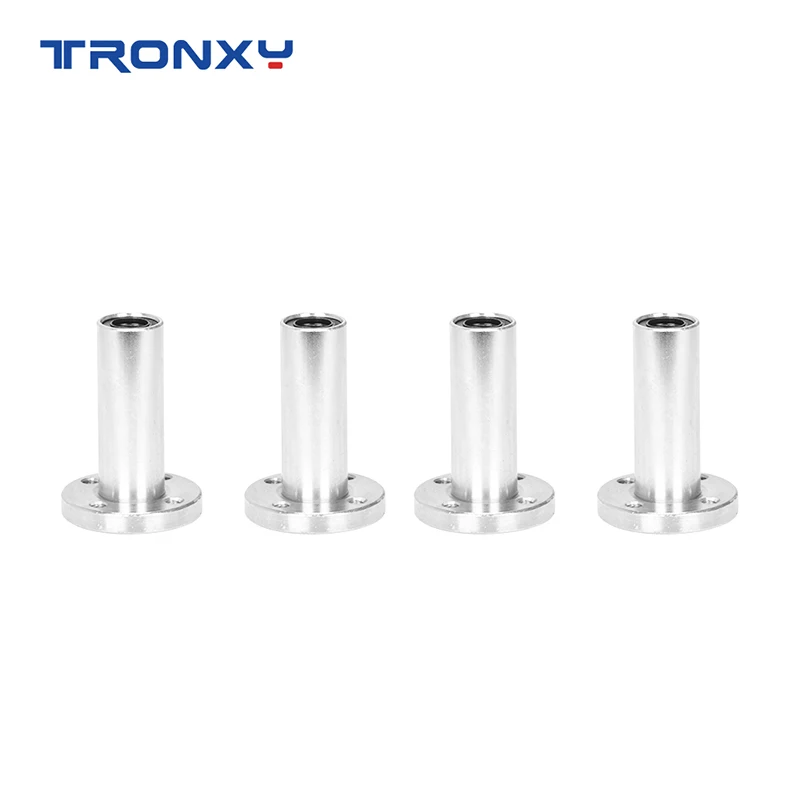 

2PCS Tronxy 3D Printer Accessory Parts Metal Flange Linear Ball Bearings Longer Extrusion Extend Polish Rod Bush for 3D Printers