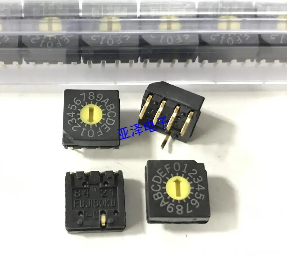 

5PCS/LOT DRS3016 FUJISOKU, 0-F rotary dial switch, 16 shift 8421C encoder, 4:1