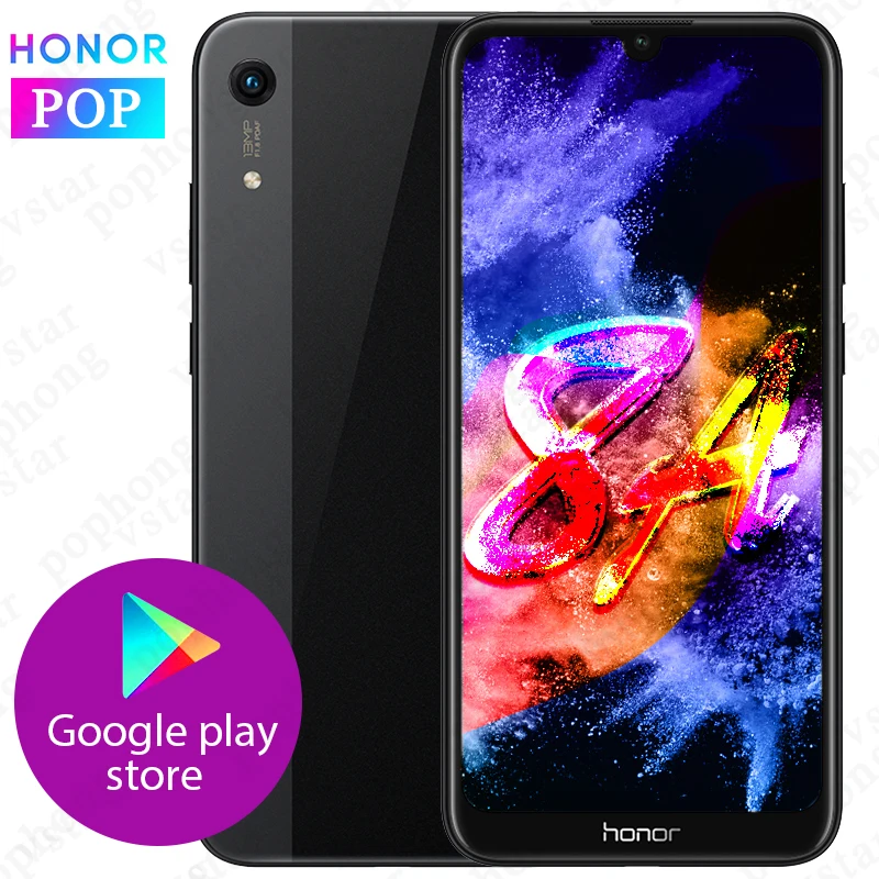 Смартфон HONOR 8A с глобальной ПЗУ 6,09 дюйма MT6765 Восьмиядерный Android 9,0 разблокировка лица 3020 мАч мобильный телефон