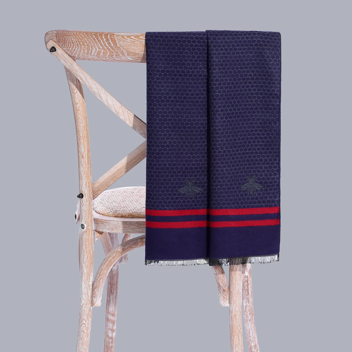 mens scarf for summer High-End Men's Scarf Autumn and Winter Korean Version Tide Imitation Cashmere Scarf Men's All-Match Simple Scarf Men mens infinity scarf Scarves