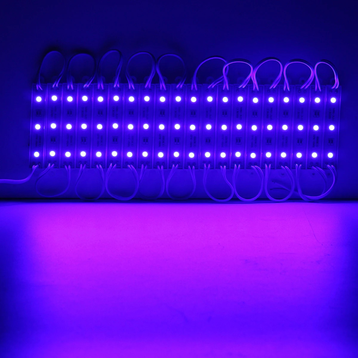 80PCS 5 Colors SMD5050 LED Module Store Strip Light Front Window Lamp + Power Supply + Remote DC12V