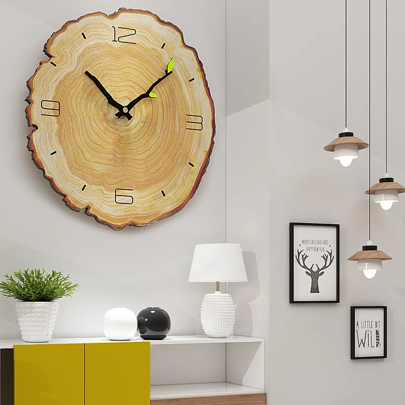 

Annual Tree Wall Clock Modern Design Nordic Brief Mute Clocks Wall Home Decor Living Room 3d Wall Clock Vintage Kitchen Clock