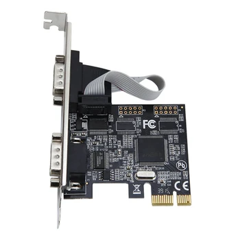

PCI Express I / O card dual serial port DB9 RS232 interface industrial control expansion card TXB068
