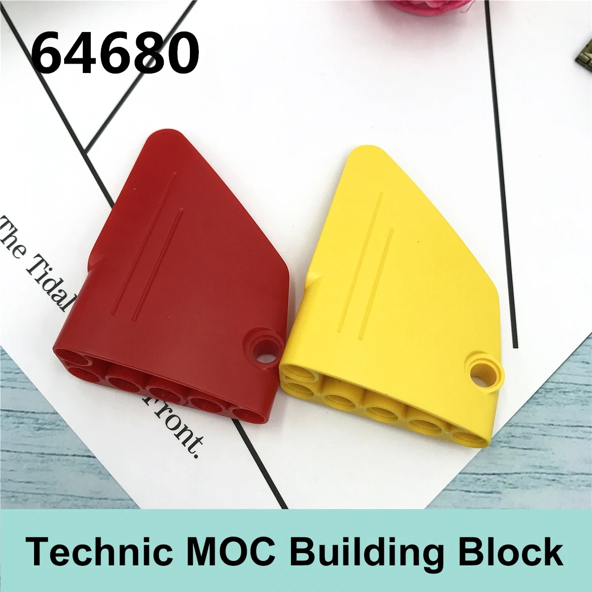 [MOC 허브] 5PCS 기술 빌딩 블록, 주요 브랜드 절판 부품 64680 14 5x7 선물 완구