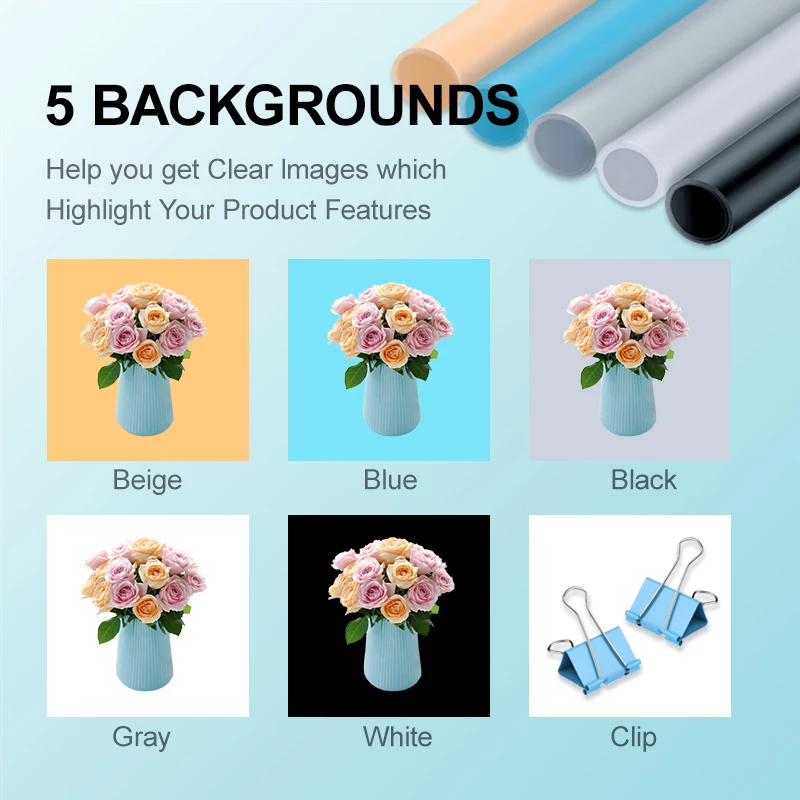 Goede PYNSSEU folding Photo box 40*40*40 cm studio box met 5 kleuren achtergronden Lightbox voor Fotografie Schieten tent Accessoires