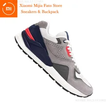 Xiaomi Mijia ретрокроссовки для бега спортивная обувь высокая эластичная амортизация прочная Мужская модная обувь из натуральной замши