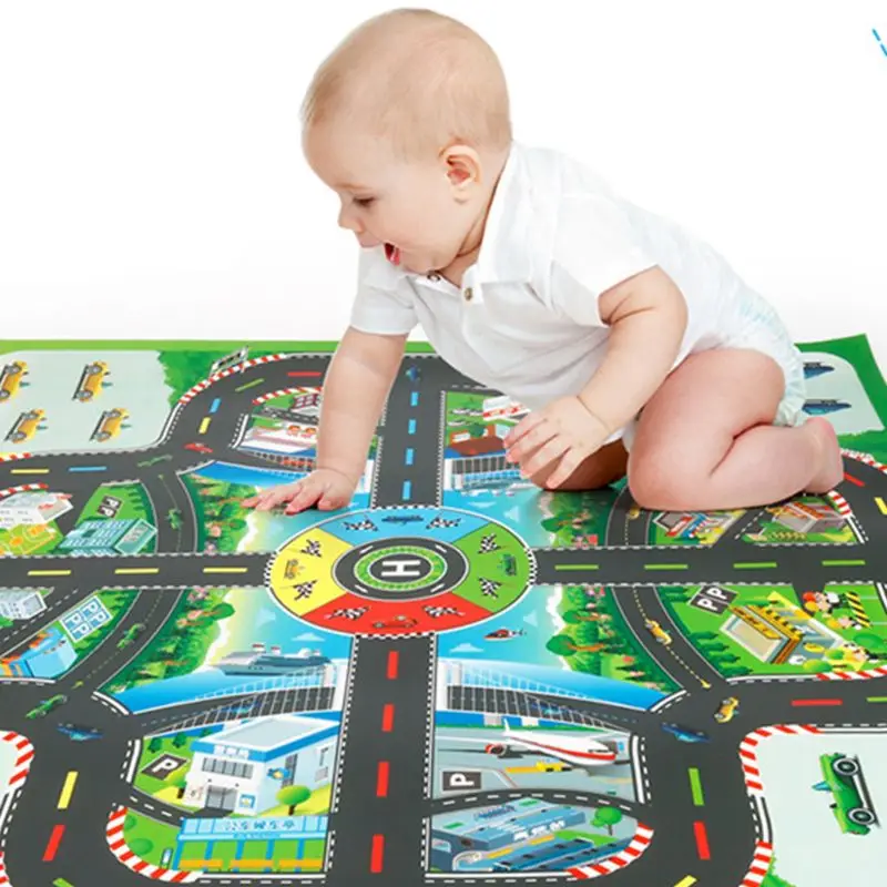 Children Educational Toys Kids Baby Play Mat Car Flying Chess Racing Game Pad 3
