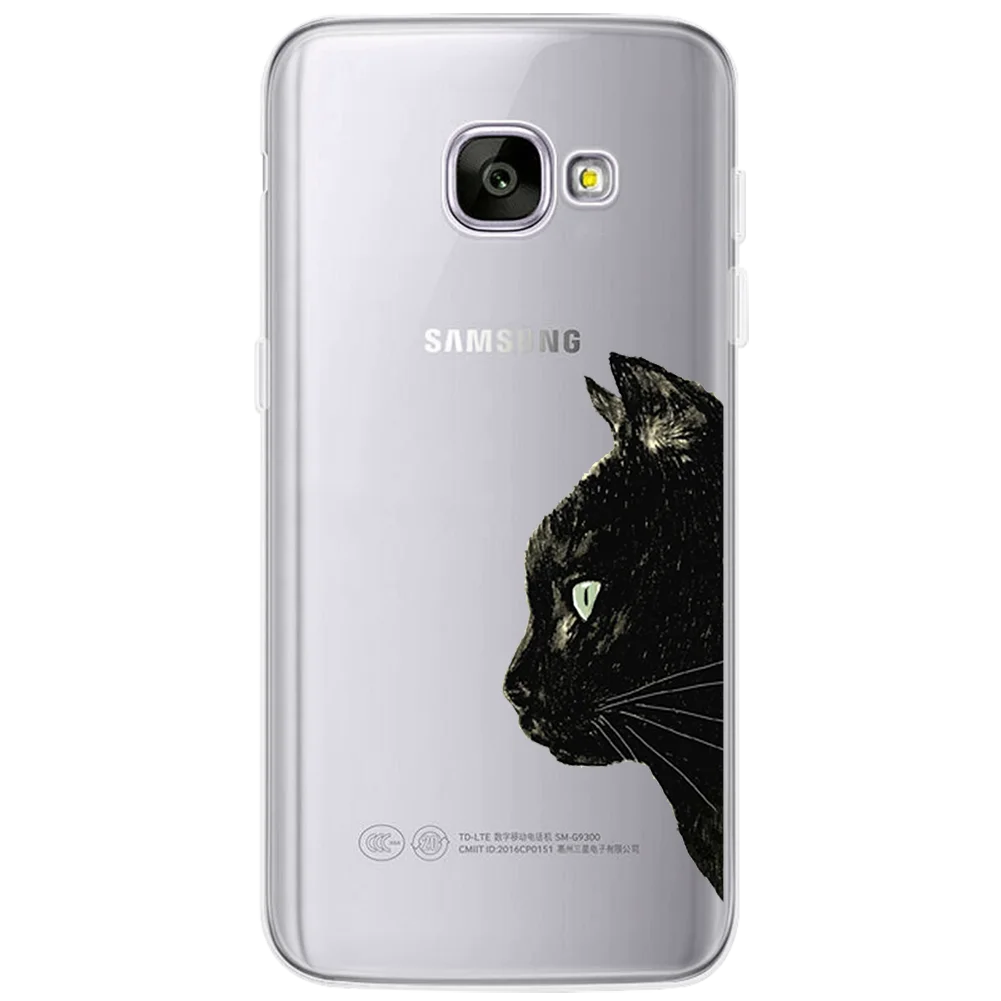 Coque для samsung Galaxy S10e J5 J6 S6 S7 край S8 S9 S10 плюс A5 A7 A8 A40 A70 Note 8 9 чехол силиконовый кошка для A7