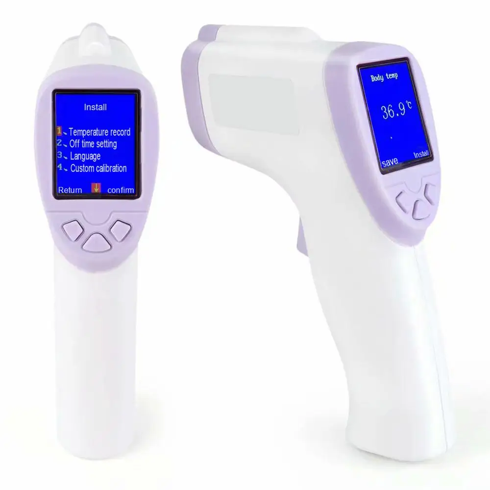 

Portable Forehead Thermometer Ear Infrared Thermometer for Adult Baby Kid Accurate Fast Temperature Gun Non-Contact Measurement