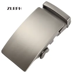 Zlrph cinto de grife fashion fivela de liga de alta qualidade, para não cinto corpo fivela deslizante catraca de luxo masculino fivela automática