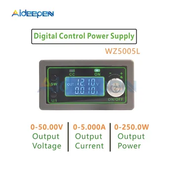 

50V 5A DC LCD Display CNC step-down Adjustable Power Supply Module Voltage Current Meter Tester Digital Control Step-down Module