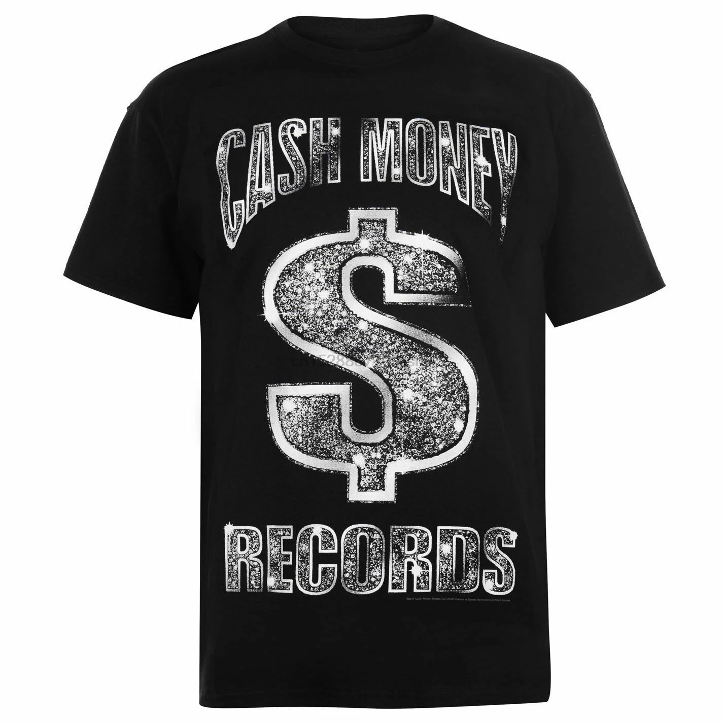 Мужская черная футболка Cash Money Records |