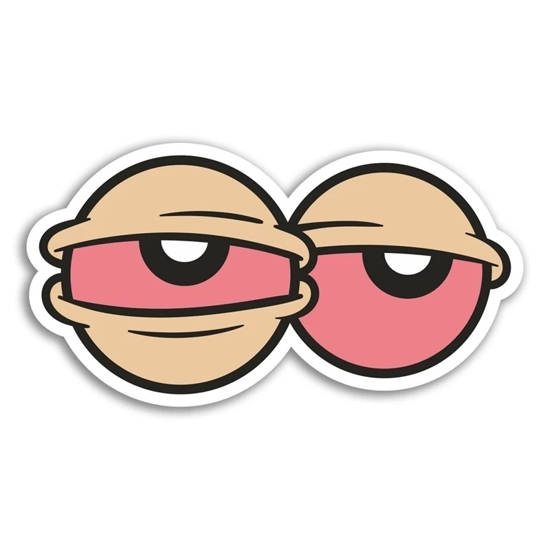 

Funny Eyes Vinyl Stickers Stoner Weed Sticker Laptop Luggage Car Assessoires Window Decals Car Wrap DIY