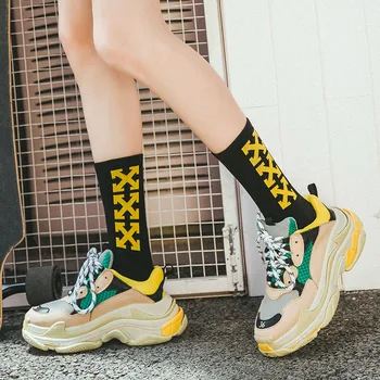 

New arrow cross hip hop tide socks Harajuku style men and women street skate socks