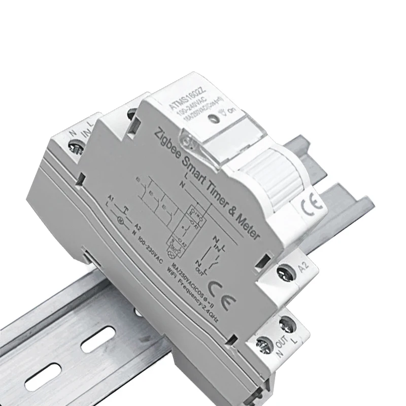 Tuya Smart ZigBee Electric Meter KWH Din Rail Energy Monitor Circuit Breaker Switch Timer Support Google Home Alexa ZigBee2MQTT smart energy meter