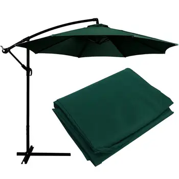 

1pc Beach Umbrella Canopy UV Protection Umbrella Canopy Outdoor Umbrella Canopy without Umbrella Stand 300cm (Dark Green)