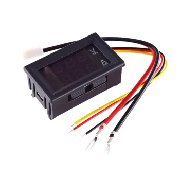 

DC 0-100V 50A Digital Voltmeter Ammeter Dual Display Voltage Detector Current Meter Panel Amp Volt Gauge 0.28 Inch Red Blue LED