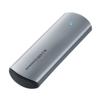 

M.2 SSD Enclosure External Hard Drive NVME with USB 3 Type C for 2230/2242/2260/2280 M Key SSD Disk