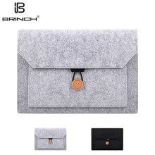 Бринч модный шерстяной фетровый кейс для ноутбука сумка для lenovo Del hp ноутбук сумка чехол для Macbook Air Pro 11 12 13 15 дюймов