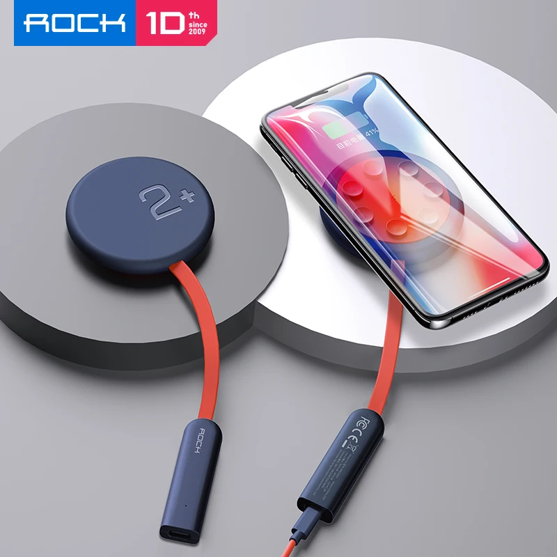 ROCK Double-Side Wireless Charger Suction Cup Fast Wireless Charging Pad 15W Qi Charger for iPhone 12 Pro for Huawei 무선충전패드