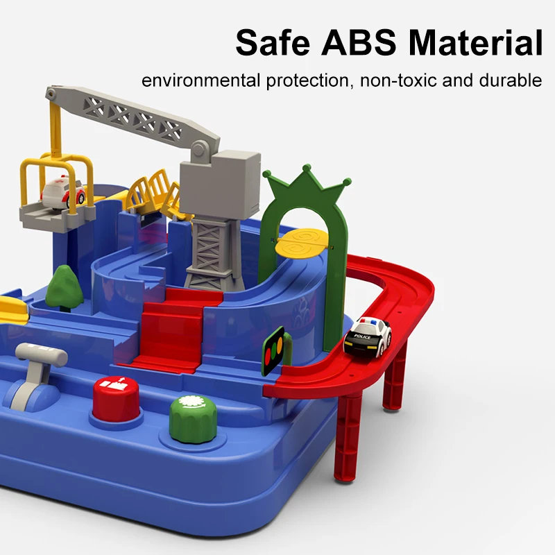 

Hot Rail Car Model Set Car Adventure Game Manipulative Rescues Squad Adventure Rail Car Model Educational Toys Gifts for Kids Bo