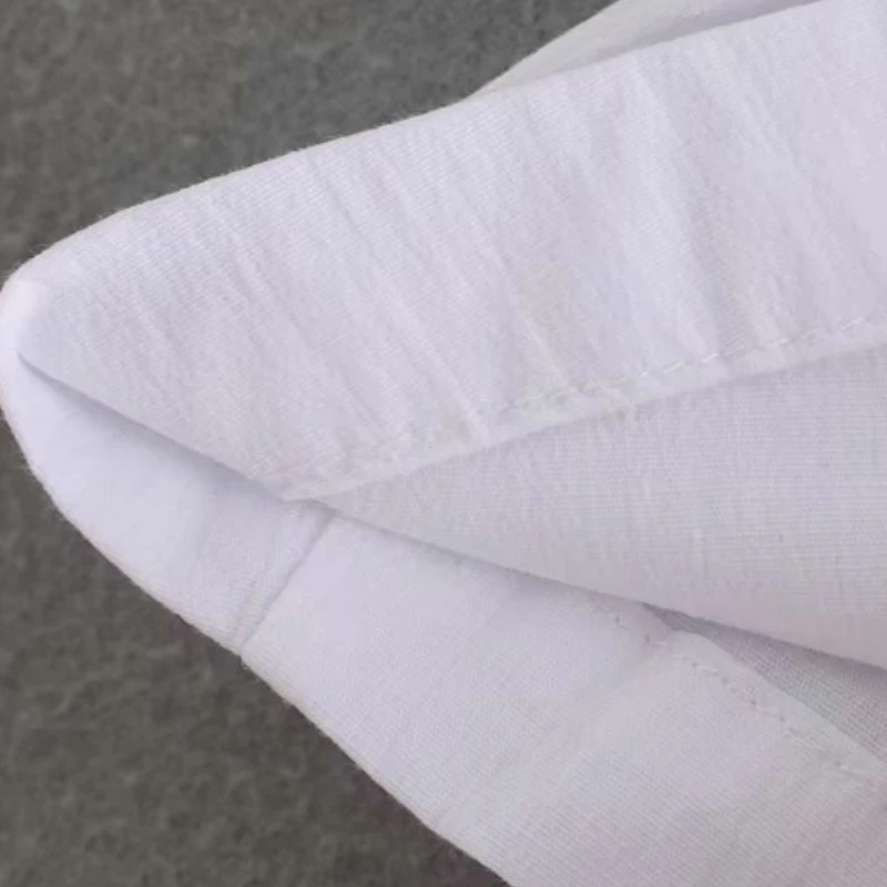 Модная Женская эластичная рубашка с квадратным воротником белого цвета Осенняя женская блузка с пышными рукавами для отдыха тонкие Топы S6251