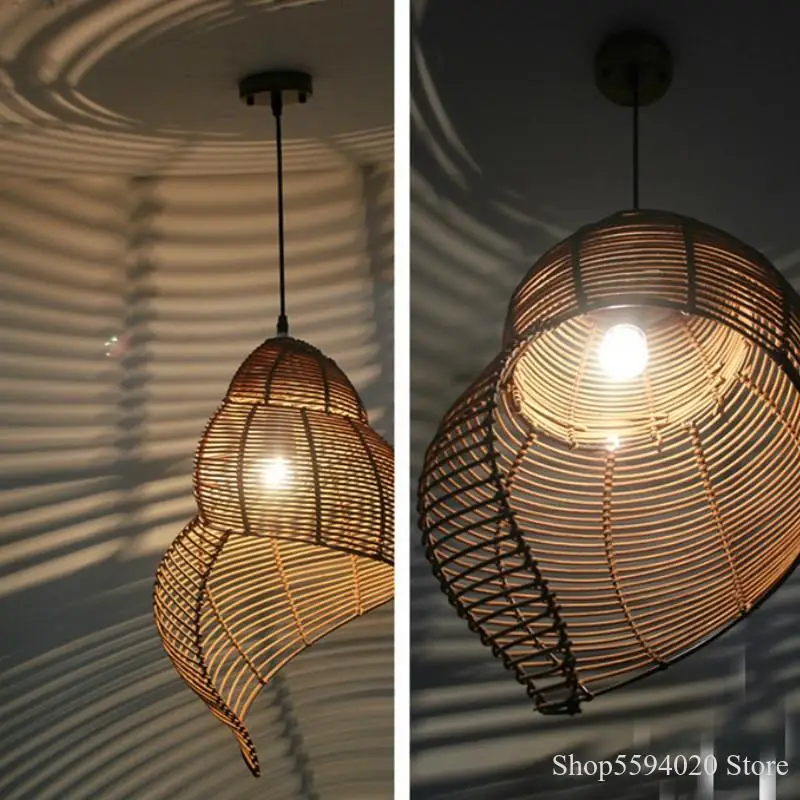 Подвесные светильники в пасторальном стиле деревянное искусство подвесной