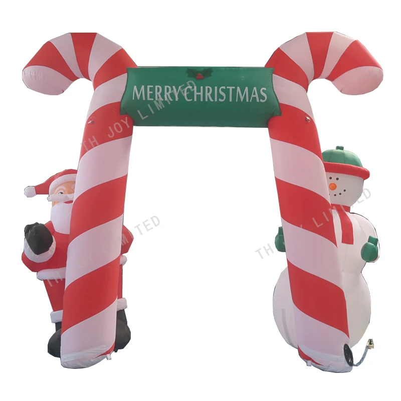 Free Shipping! 4m Inflatable Christmas Arch Santa Claus Snowman Candy Stick Outdoor for Decoration | Игрушки и хобби