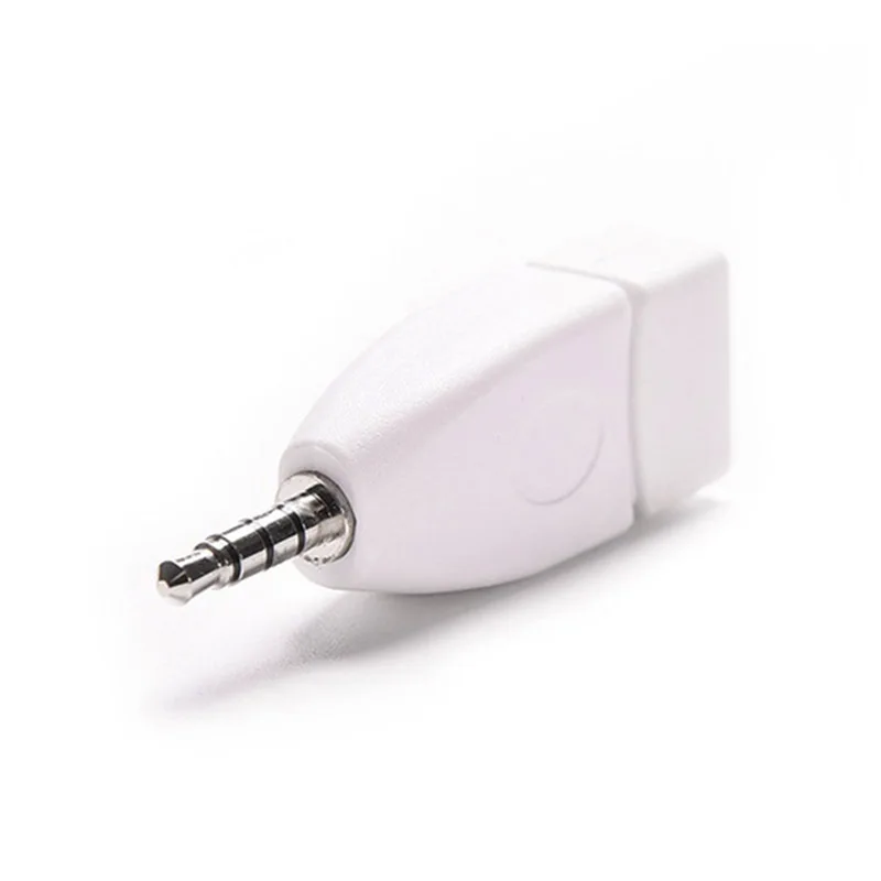 Адаптер преобразователя USB 2 0 мама к 3 5 мм папа AUX аудио прочный автомобильный