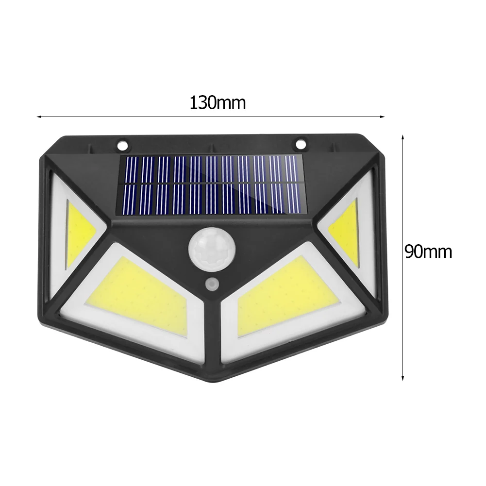 COB 68LED Солнечная энергия мощность стены крыльцо огни движения сенсор Широкий угол водонепроницаемый лампа для наружного двора улицы - Испускаемый цвет: B