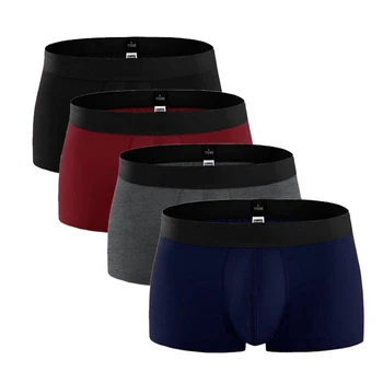 

2020 New Solid Cotton Men Underwear Boxer Breathable Men Underpants Boxers Shorts Cuecas Sexy Modal Boxershorts Man