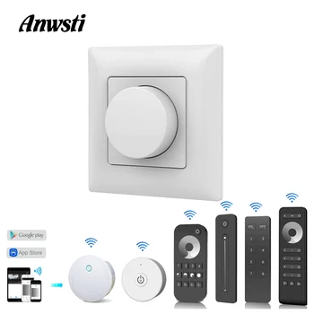 

Triac LED Dimmer 220V Wireless 2.4G RF Remote Wifi Smart Knob Triac Dimmer Wall Mount Light Switch for AC110V 230V LED Lamp Bulb