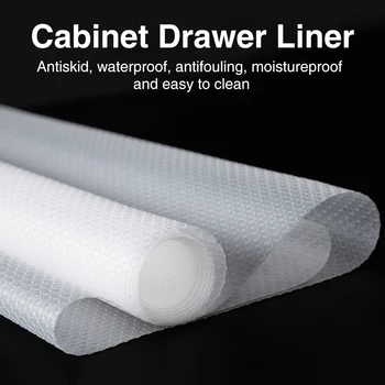 

Non Slip Cupboard Pad For Kitchen Translucent Shelf Liners Non- Multifunction Cabinet Drawer Waterproof Moistureproof