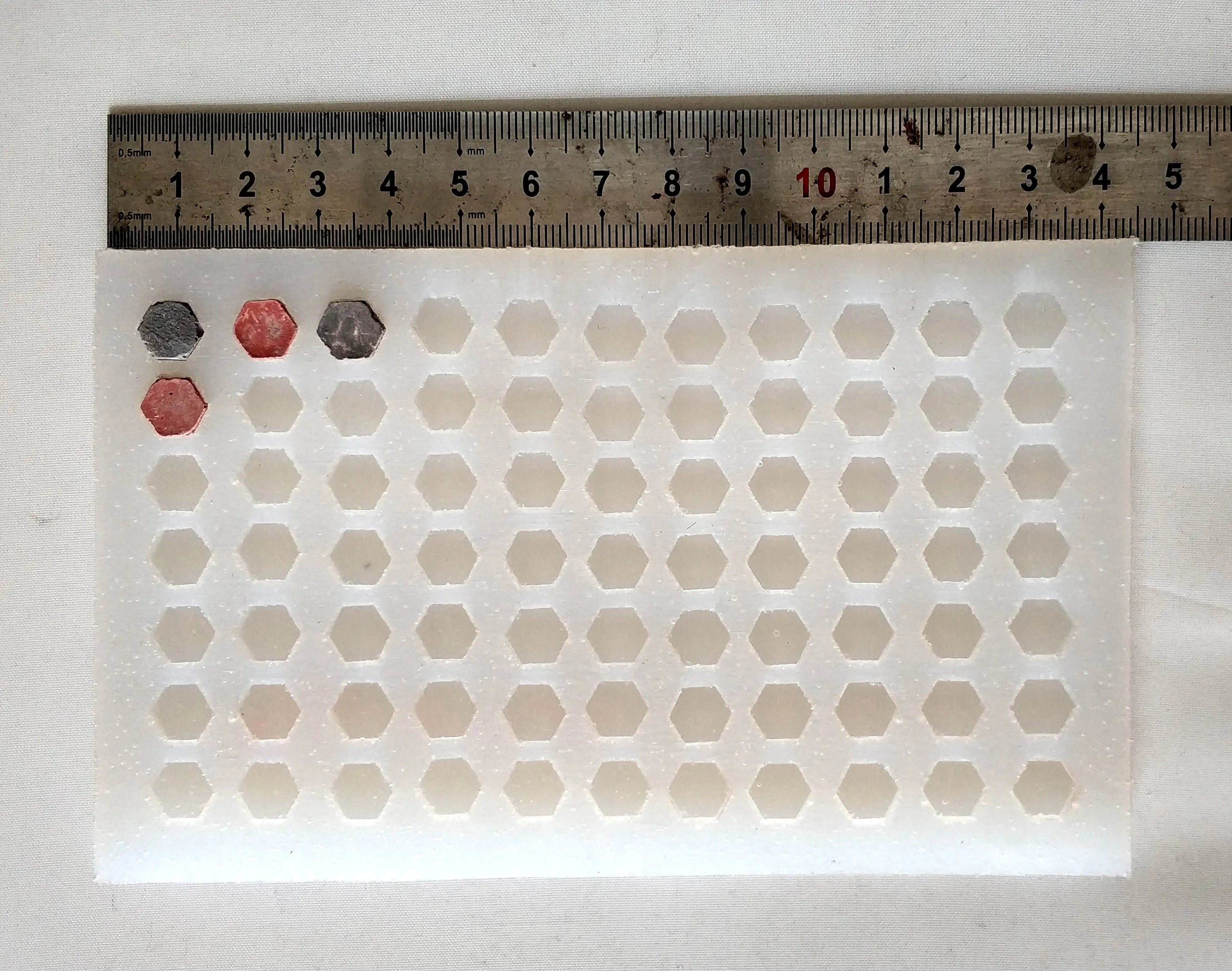 miniature 1:35 Brick mould Simulated hexagonal brick Silicone mold Situational Sand Table Making Di