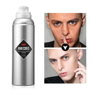 

MANCODES 150ml Men Amino Acid Oil Control Cleansing Mousse Remove Blackhead Cool Face Cleaner Whitening Shaving Cream Skin Care