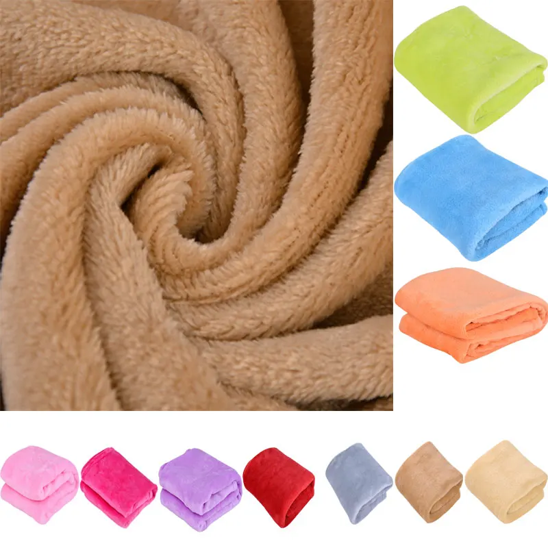 

Super Soft Blanket Travel Fleece Mesh Portable Car Travel Cover Blanket Flannel Aircraft Sofa Use Office Children Blanket Towel