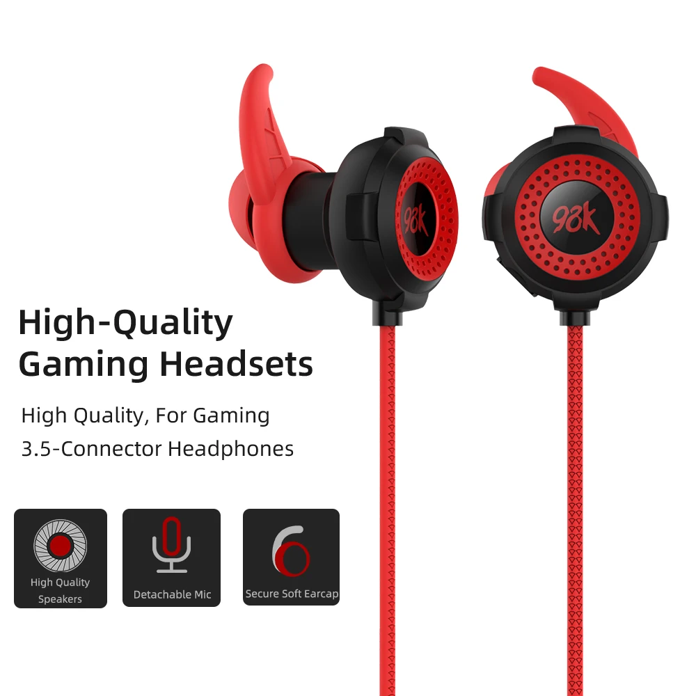 2020 New Gaming Headphone HiFi 3 5mm Wired Stereo Earphone with Microphone For Laptop PC Gaming Headset Earbuds For Game Player