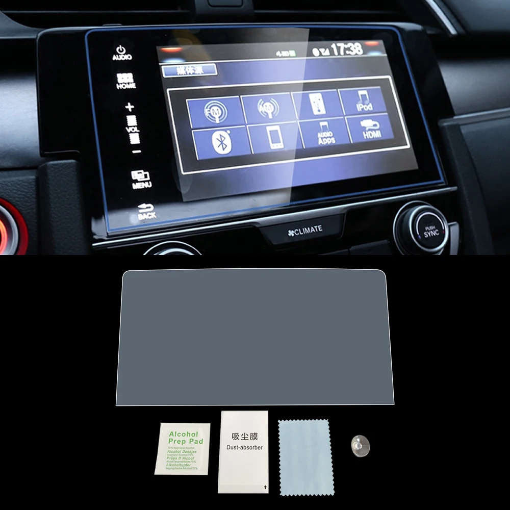 Для HONDA CIVIC 2016-2021 автомобильная навигация GPS монитор экран защитная пленка из